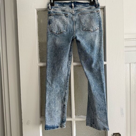 FRAME “Le Straight” Cropped High-Rise Jeans – Light Wash (e.g., size 26) - Picture 3 of 3